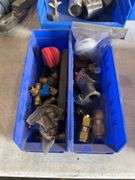 2 Bins of Assorted Brass fittings and Valves