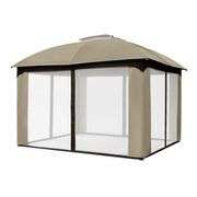 Shiloh Glen 10 ft. X 12 ft. Steel Brown Gazebo
