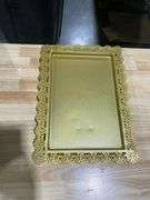 ELIMTEC Gold Cake Stand Metal Dessert Table Display Set Tiered Cupcake Holder Fruit Candy Donut Plate Serving Tower Tray Platter (Gold)