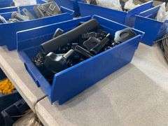 Bin of Assorted knobs and handles