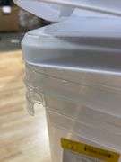 2 - Project Source X-large 25-Gallons (100-Quart) Clear, White Tote with Latching Lid
