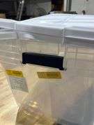 2 - Project Source X-large 25-Gallons (100-Quart) Clear, White Tote with Latching Lid
