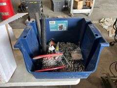 Bin of Assorted Chain and Springs