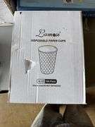 Lamosi Coffee Cups 12 oz 180 Pack, Disposable Paper Coffee Cups, Disposable Cups,12 oz Hot Cup,12oz Paper Insulated Cup for Cold Hot Drinks (No Lids)