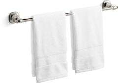 KOHLER Florez 24-in Vibrant Polished Nickel Wall Mount Single Towel Bar
