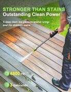 Electric Pressure Washer for Effortless Cleaning, 4800PSI Max 3.0GPM Power Washer, 4 Nozzles & Detachable Foam Cannon for Easy Use, Home/Driveway/Car