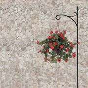 Torenia 64 in. Black Steel Shepherd Hook