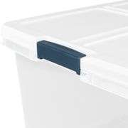 2 - Project Source X-large 25-Gallons (100-Quart) Clear, White Tote with Latching Lid