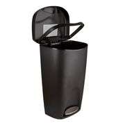 MOXIE 13- Gallons Black Plastic Touchless Kitchen Trash Can with Lid Indoor
