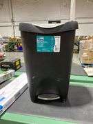 MOXIE 13- Gallons Black Plastic Touchless Kitchen Trash Can with Lid Indoor