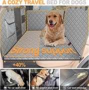 Vinstatin Back Seat Extender for Dogs Hard Bottom, Dog Car Seat CoverNonslip & Waterproof Seat Protector for Pets-Dog, Backseat Cover for Dogs in Car