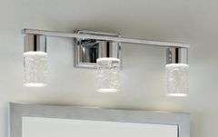 Origin 21 Dunwynn 22-in 3-Light Polished Chrome Integrated LED Modern/Contemporary Vanity Light Bar