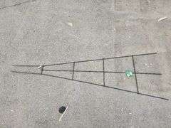 72 in. Metal Fan Trellis Cypress
