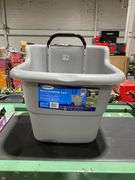 Suncast 2 cu. Ft. Portable Plastic Gray Garden Cart
