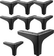 AODIOU Furniture Legs 4 Inches, Set of 8 - Cabinet, Couch Feet Replacement for Dresser, Cupboard, Chair, Sofa - DIY Replacement Legs