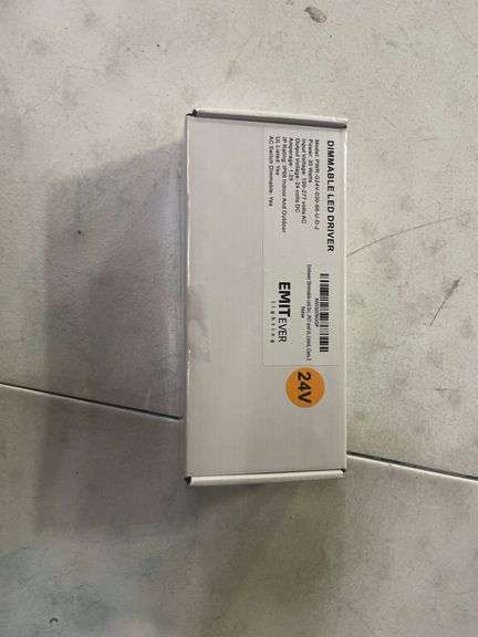 EMITEVER 30W Dimmable LED Driver, 24V Triac Dimmable Power Supply, AC to DC Transformer for LED Light, Compatible with Lutron and Leviton Dimmer, Wate