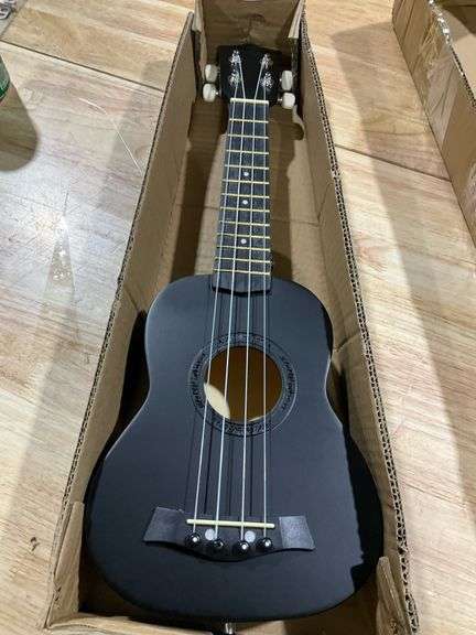 Ukulele 21" - Beginner Soprano Ukulele for Kids, Tenor and Concert Ukuleles, Left-Handed Friendly - Perfect Beginner Ukulele (Black)