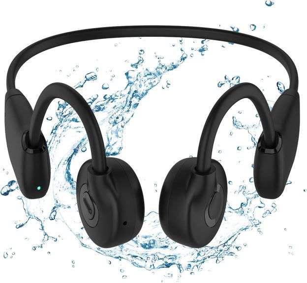 Bone Conduction Headphones Bluetooth 5.3 Open Ear Headphones 30GB MP3 11Hrs Wireless Sports Earphones IPX6 Waterproof Sweatproof Headset Outer Ear Hea