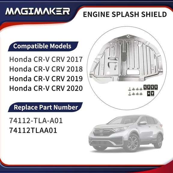 Magimaker Engine Splash Shield Guard 74112-TLA-A01 74112TLAA01 Fit for Honda CR-V CRV 2017 2018 2019 2020 Under Engine Cover Lid