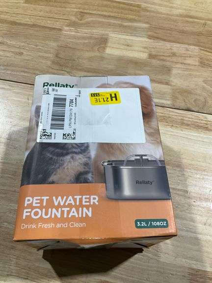 Cat Water Fountain Stainless Steel: 3.2L/108oz Pet Fountain Water Bowl Automatic Drinking Dispenser Cat Feeding & Watering Supplies, Ultra-Quiet Pump