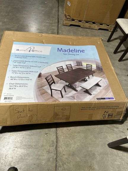 6 Piece Dining Set Has 5 Chairs And Table Missing Bench