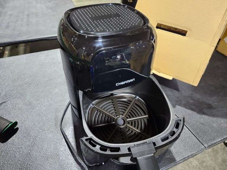 6 Qt. Black Air Fryer with Digital Touch Control