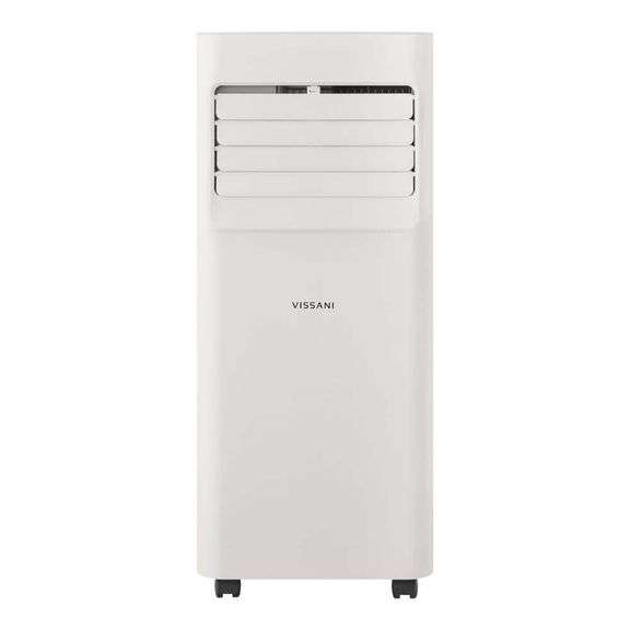 Vissani 5,000 BTU 115-Volt Portable Air Conditioner for 150 sq. Ft. Rooms with Dehumidifier and Remote in White