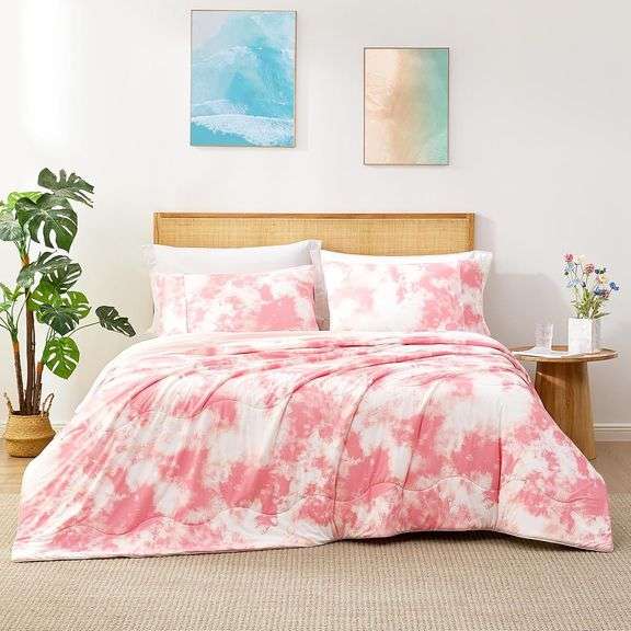 Cozy Bliss Cooling Comforter Set Twin Size, Double-Sided Cool Tech Cooling Blankets for Hot Sleepers and Night Sweats, Silk Smooth Summer Comforter wi