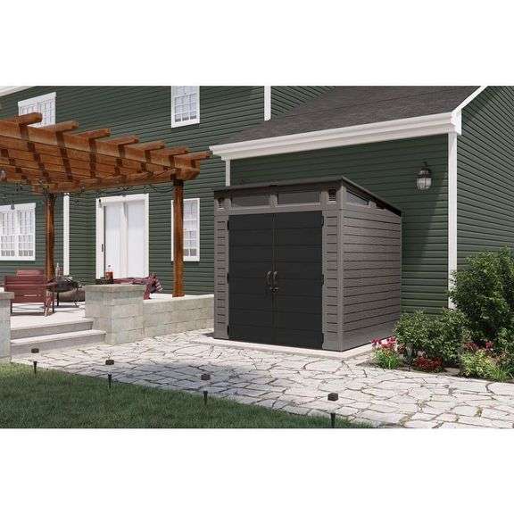 Modernist 7 ft. W x 7 ft. D Plastic Shed (52 sq. Ft.)