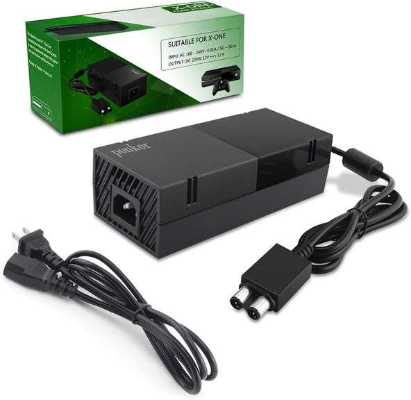 Power Supply for Xbox One Latest Version Replacement Power Brick Power Box for Xbox one Adapter AC Power Cord Cable 100-240V Auto Voltage