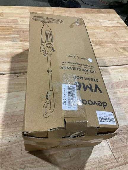 DEVOAC VM6 Steam Mop with Rotating Pads, 10 in 1 Lightweight Steam Mop & 3 Steam Modes & LED Headlights for Hard Floor Laminate Marble Floors