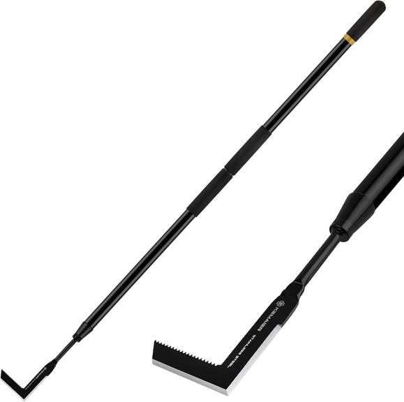 Kemaier 46.5 - inch Long - Handled Crack Weeder, Heavy - Duty Stainless - Steel for Floor and Road - Crack Cleaning, a Gardening Tool Suitable for The