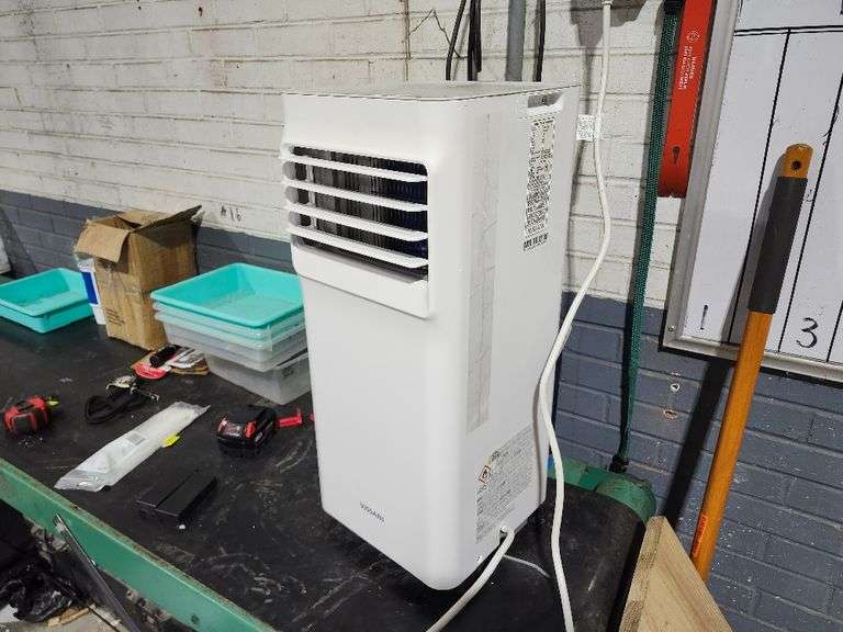Vissani 5,000 BTU 115-Volt Portable Air Conditioner for 150 sq. Ft. Rooms with Dehumidifier and Remote in White
