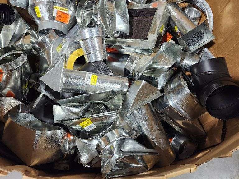 Pallet of Galvanized Steel piping and accessories