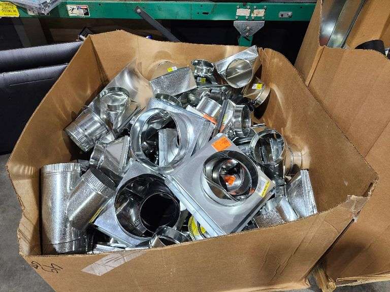 Pallet of Galvanized Steel piping and accessories