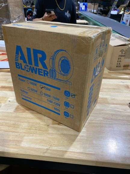 Bounce House Blower for Inflatables, 750W 1.0HP Powerful Inflatable Blower Portable Fan Pump for Inflatable Bouncy Castle, Bubble House, Jump Slides,