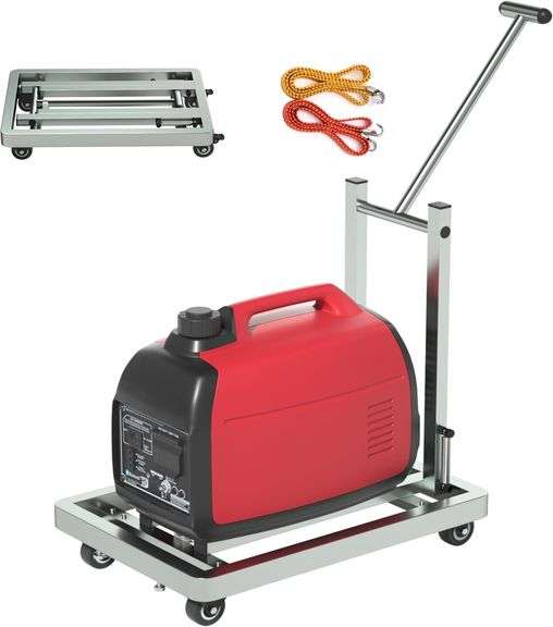 Generator Wheel Kit,GeneratorCart,500LB Heavy-Duty GeneratorCart With Wheels, Made of 100% Sstainless Steel,(19.6X13.7inches) (Stainless steel origina