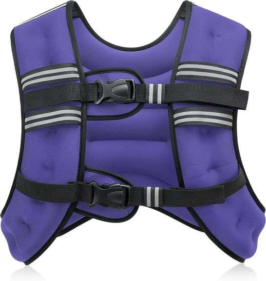 ZELUS Weighted Vest, 8 lb 12 lb 16 lb 20 lb Adjustable Weight Vest for Men and Women, Body Weight Vest with Reflective Stripe & Armband Pouch for Home