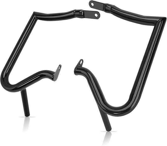 Eumti Saddlebag Guards Tip-Over Crash Bars Rails Rear Saddle Bag Support Bracket Protection Kit for Harley Touring Street Glide Road Glide Road King E