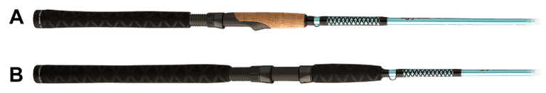 (2) Ugly Stik Carbon Inshore Spinning Rod - USCBIN1017S701M one is red one is blue