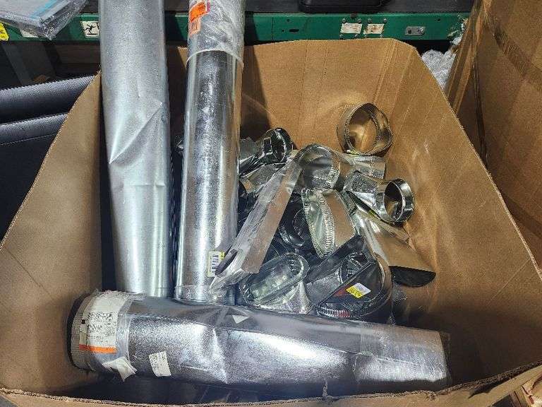 Pallet of Galvanized Steel piping and accessories