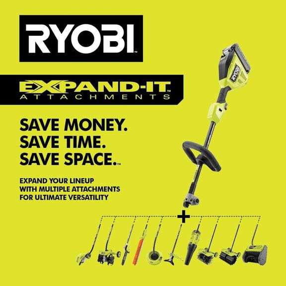 RYOBI Expand-It Universal Straight Shaft Edger Attachment