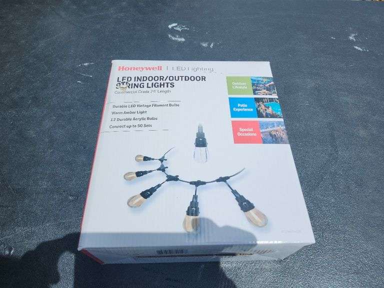 Honeywell 24' Commercial-Grade LED Indoor/Outdoor String Lights