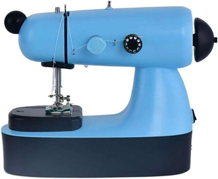 Hesitroad Mini Sewing Machine,Electric Sewing Machine Mini Electric Household Crafting Mending Sewing Machines with Expansion Board LED Light Design F