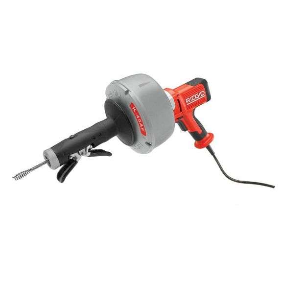 K-45AF-5 Drain Cleaning Autofeed Snake Auger Machine with C-1 5/16 in. X 25 ft. Inner Core Cable