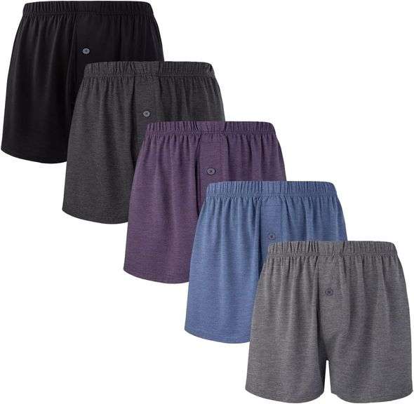 BAMBOO COOL Men's Boxers Short Boxer for Men Soft Comfortable Casual Breathable Underwear