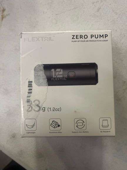 FLEXTAILGEAR Zero Pump, 33g Portable Air Pump for Inflatable, Air Mattress Pump, Ultra Mini Electric Air Pump with 6 Nozzles, Replaceable Battery, Inf