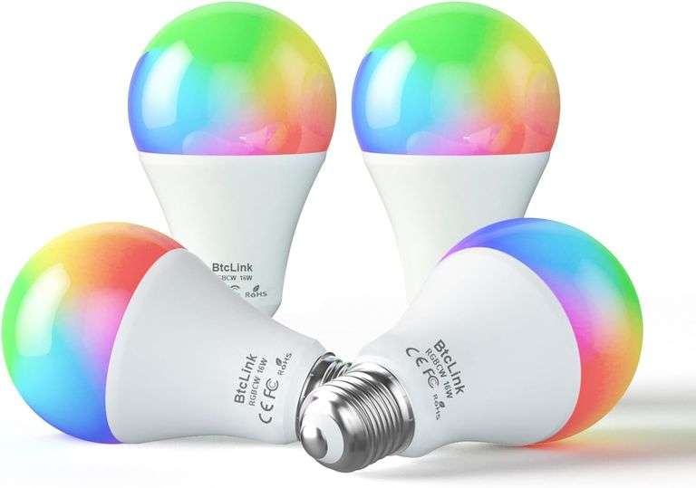 Smart LED Light Bulbs 150W Equivalent, 1600LM 16W Alexa Light Bulbs, A19 E26 Ultra Bright Color Changing Light Bulbs, 2.4 GHz WiFi Dimmable Light Bulb
