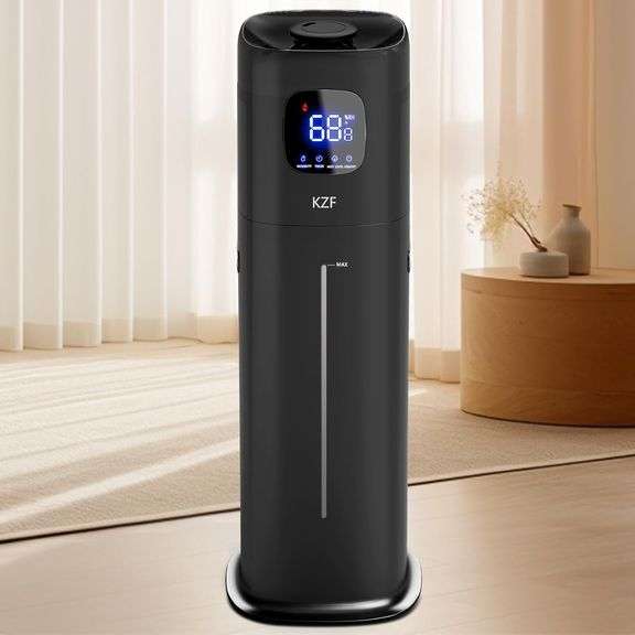 9L/2.5Gal Humidifier for Large Room Bedroom, KZF Ultrasonic Cool Mist Humidifier with Humidistat, 360 Nozzle, Last 72 Hours Suitable for Baby Home Ind