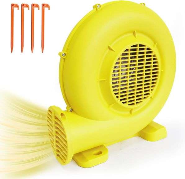 Bounce House Blower for Inflatables, 750W 1.0HP Powerful Inflatable Blower Portable Fan Pump for Inflatable Bouncy Castle, Bubble House, Jump Slides,